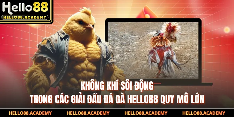 Không khí sôi động trong các giải đấu đá gà HELLO88 quy mô lớn