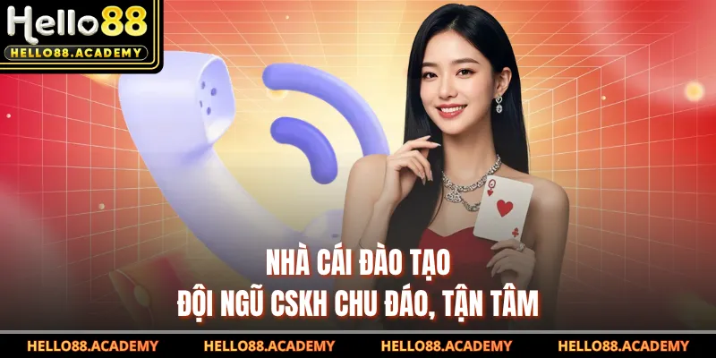 Nhà cái đào tạo đội ngũ CSKH chu đáo, tận tâm